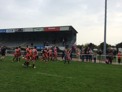 Großer Jubel nach einem packenden Rugby-Spiel: Die Zuschauer sahen eine der stärksten Partien der Bundesliga-Saison